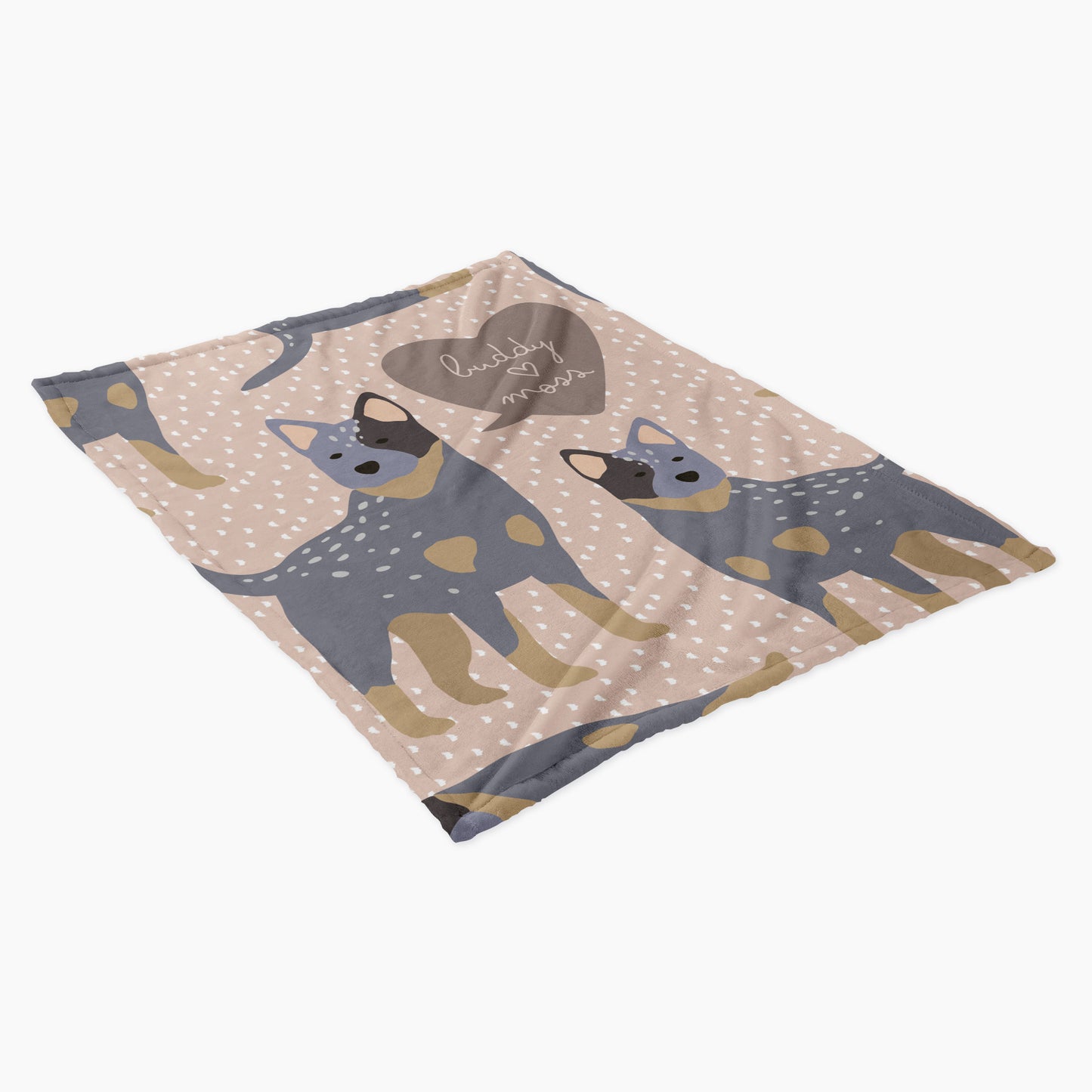 Australian Cattle Dog Personalized Baby Blanket