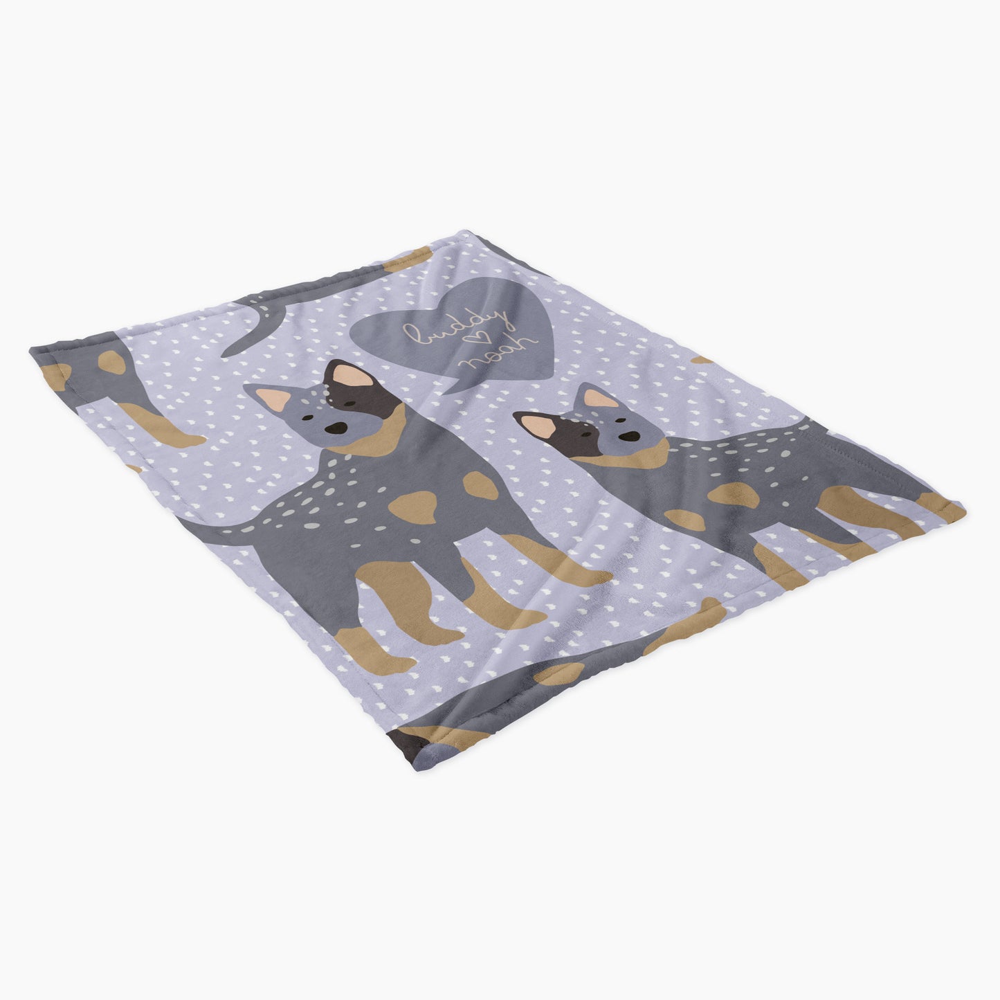 Australian Cattle Dog Personalized Baby Blanket