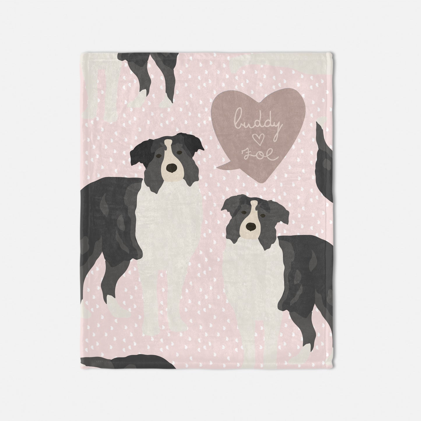 Australian Sherpherd Dog Personalized Baby Blanket