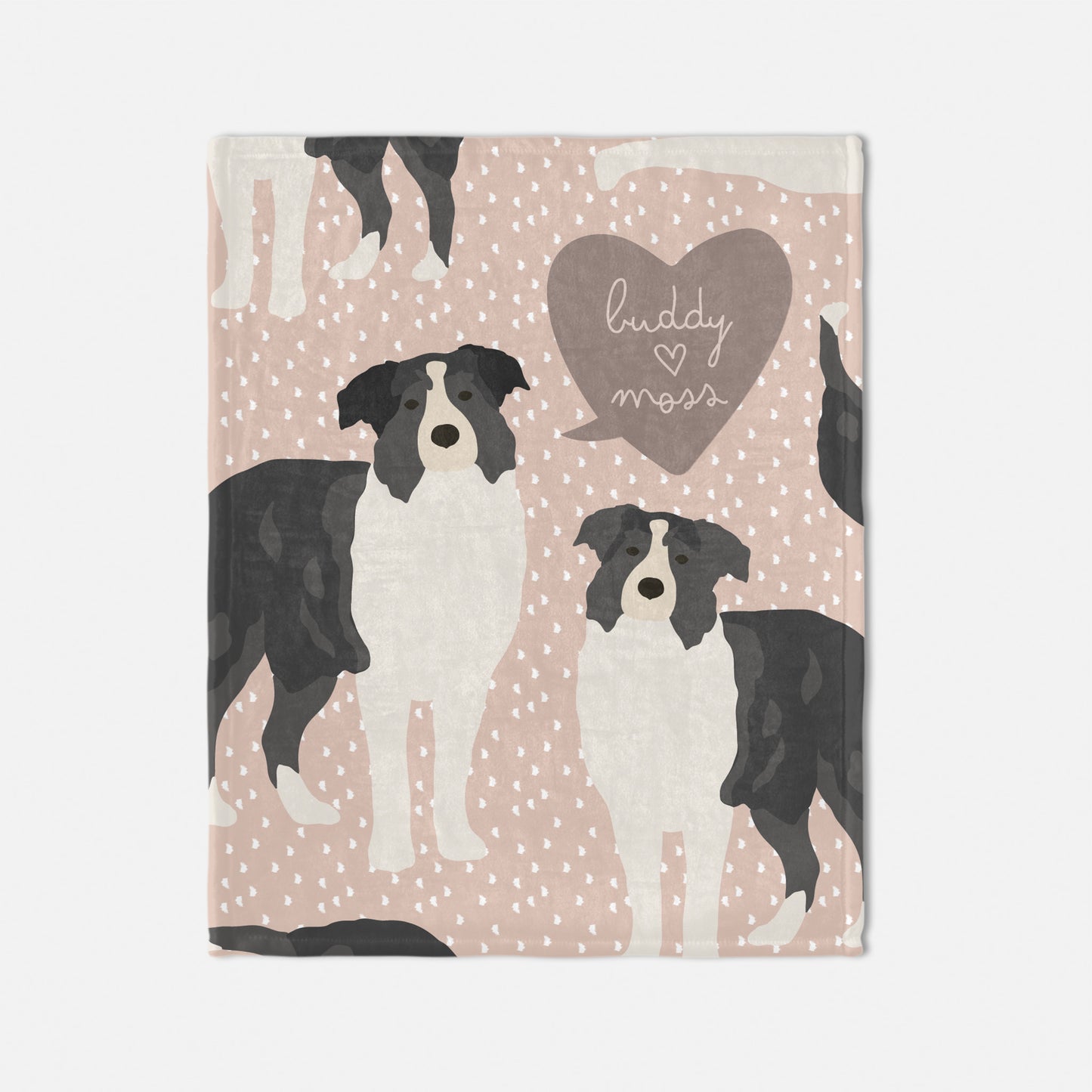 Australian Sherpherd Dog Personalized Baby Blanket