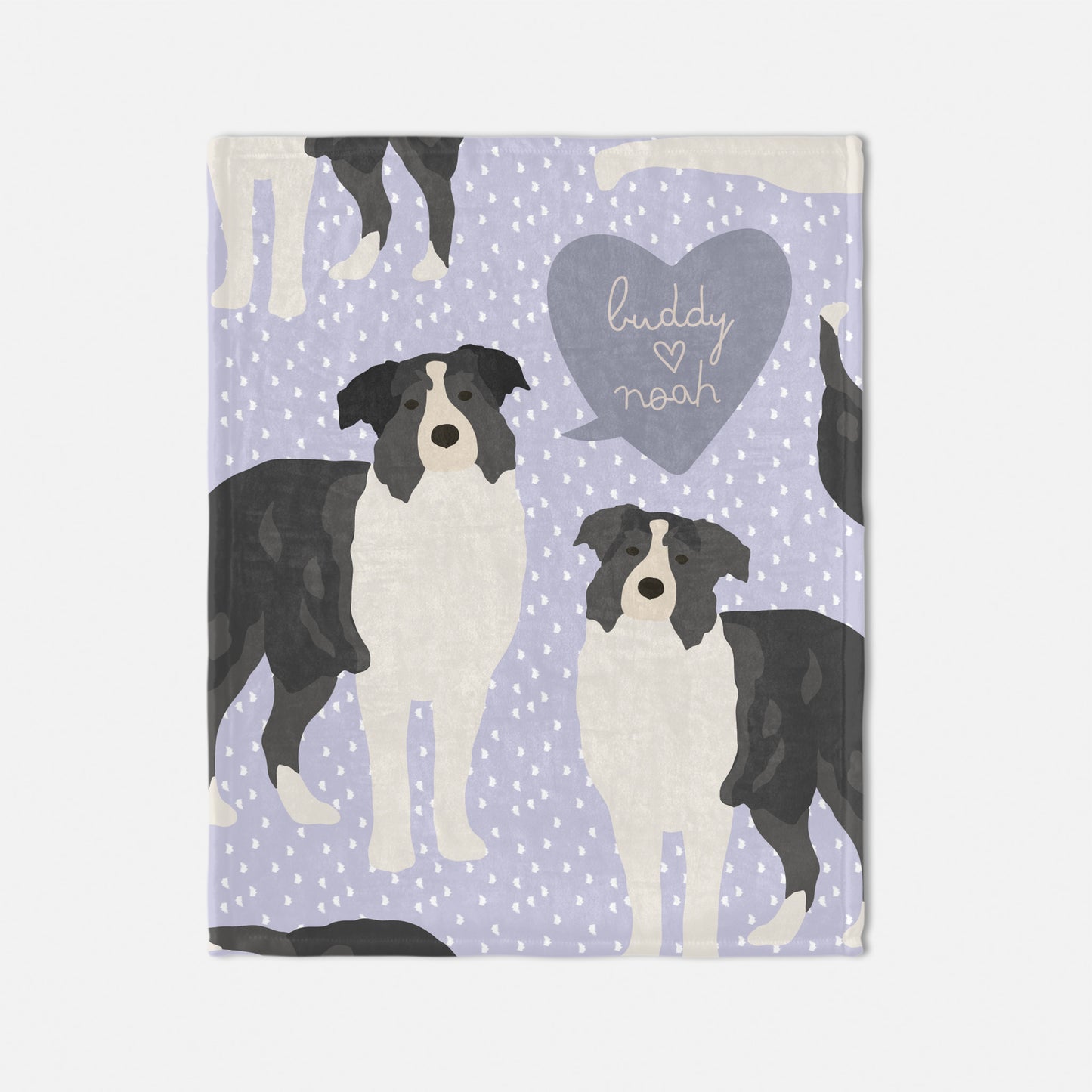 Australian Sherpherd Dog Personalized Baby Blanket