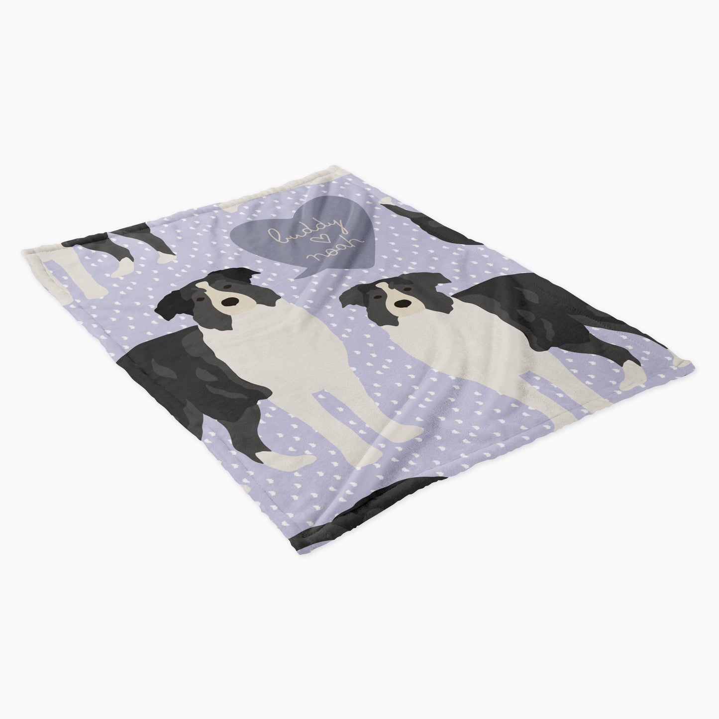 Australian Sherpherd Dog Personalized Baby Blanket