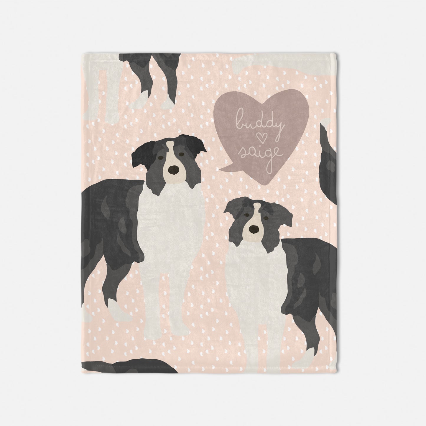 Australian Sherpherd Dog Personalized Baby Blanket