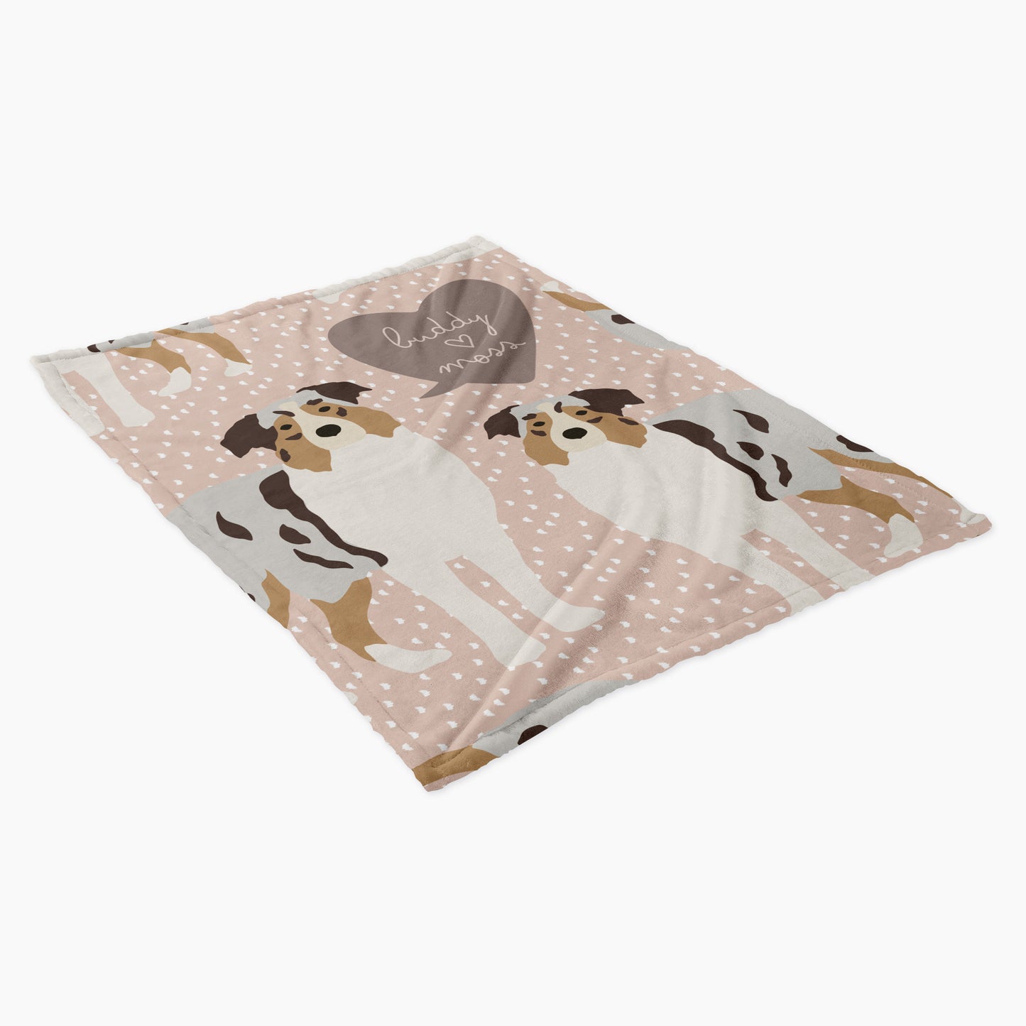 Australian Sherpherd Dog Personalized Baby Blanket