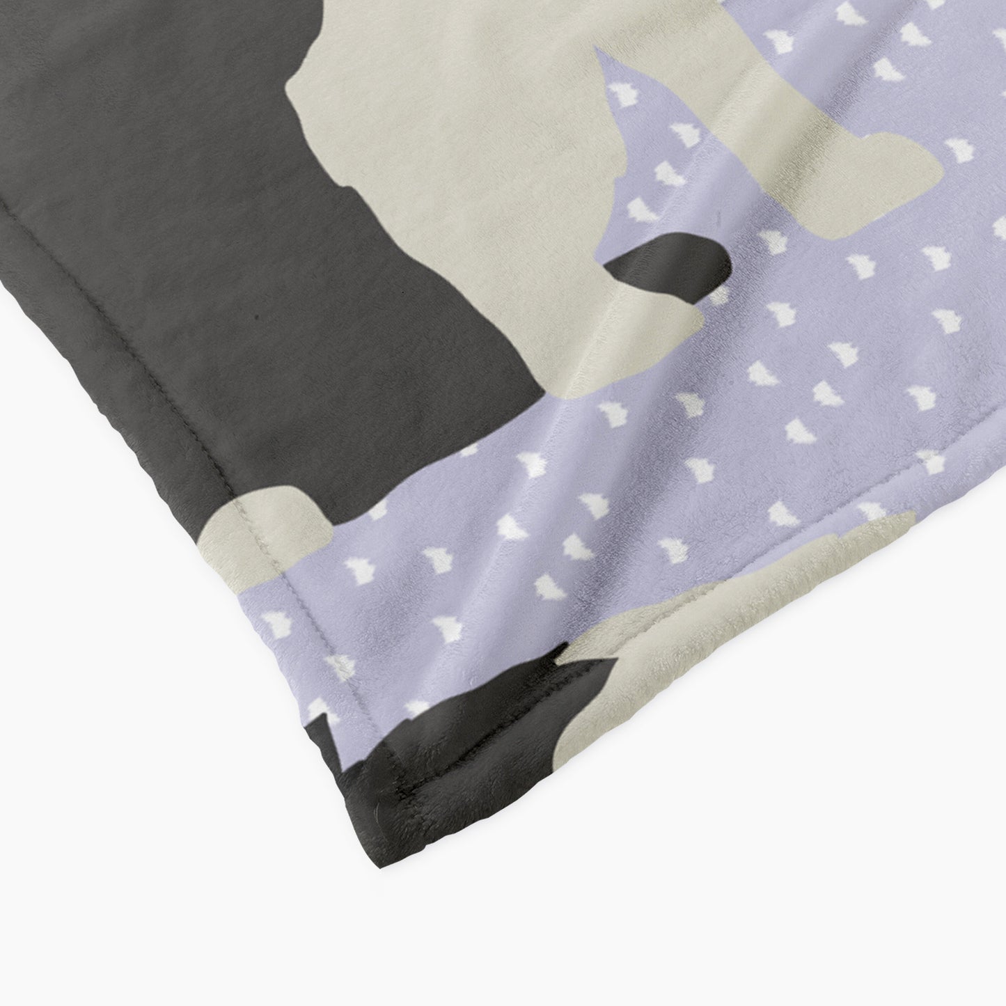 Border Collie Dog Personalized Baby Blanket