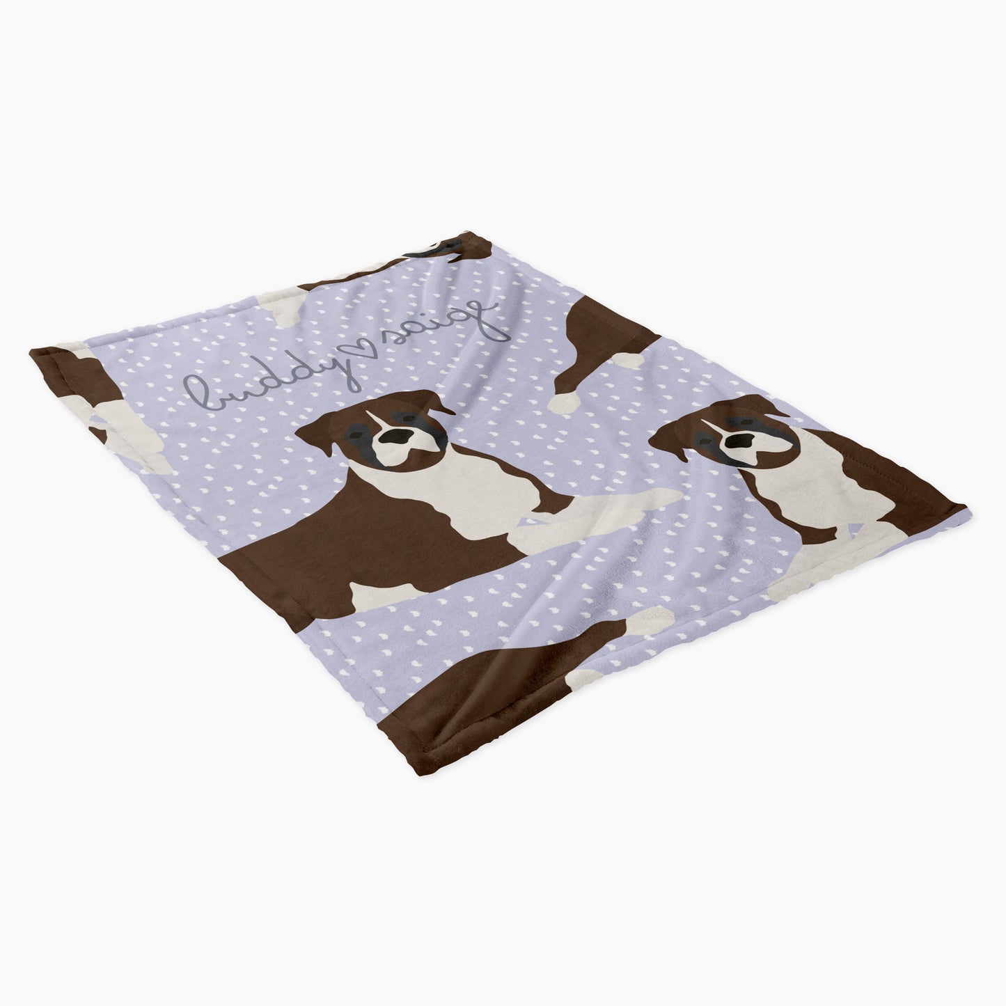 Boxer Dog Personalized Baby Blanket