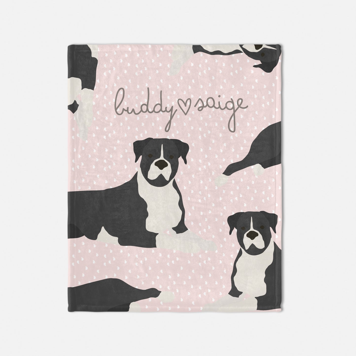 Boxer Dog Personalized Baby Blanket