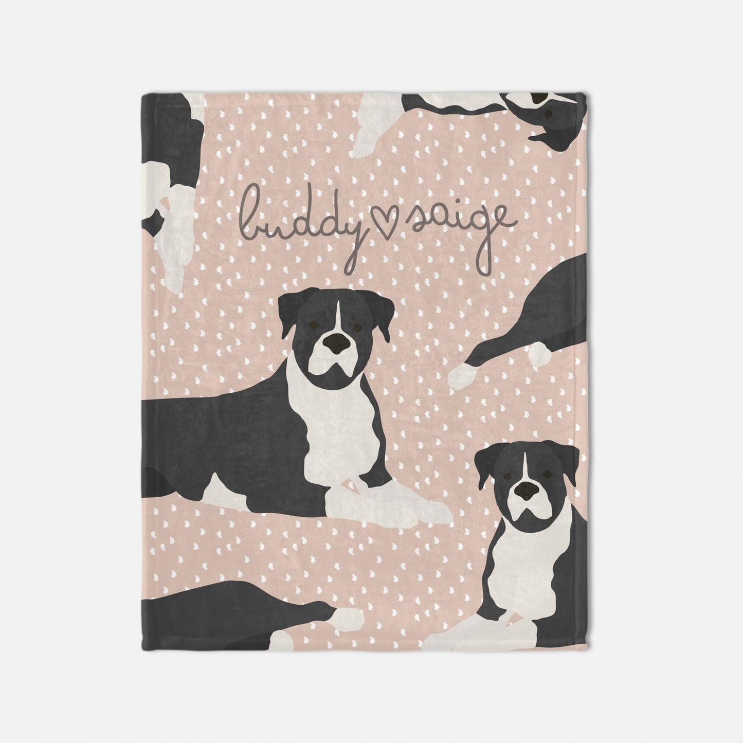 Boxer Dog Personalized Baby Blanket
