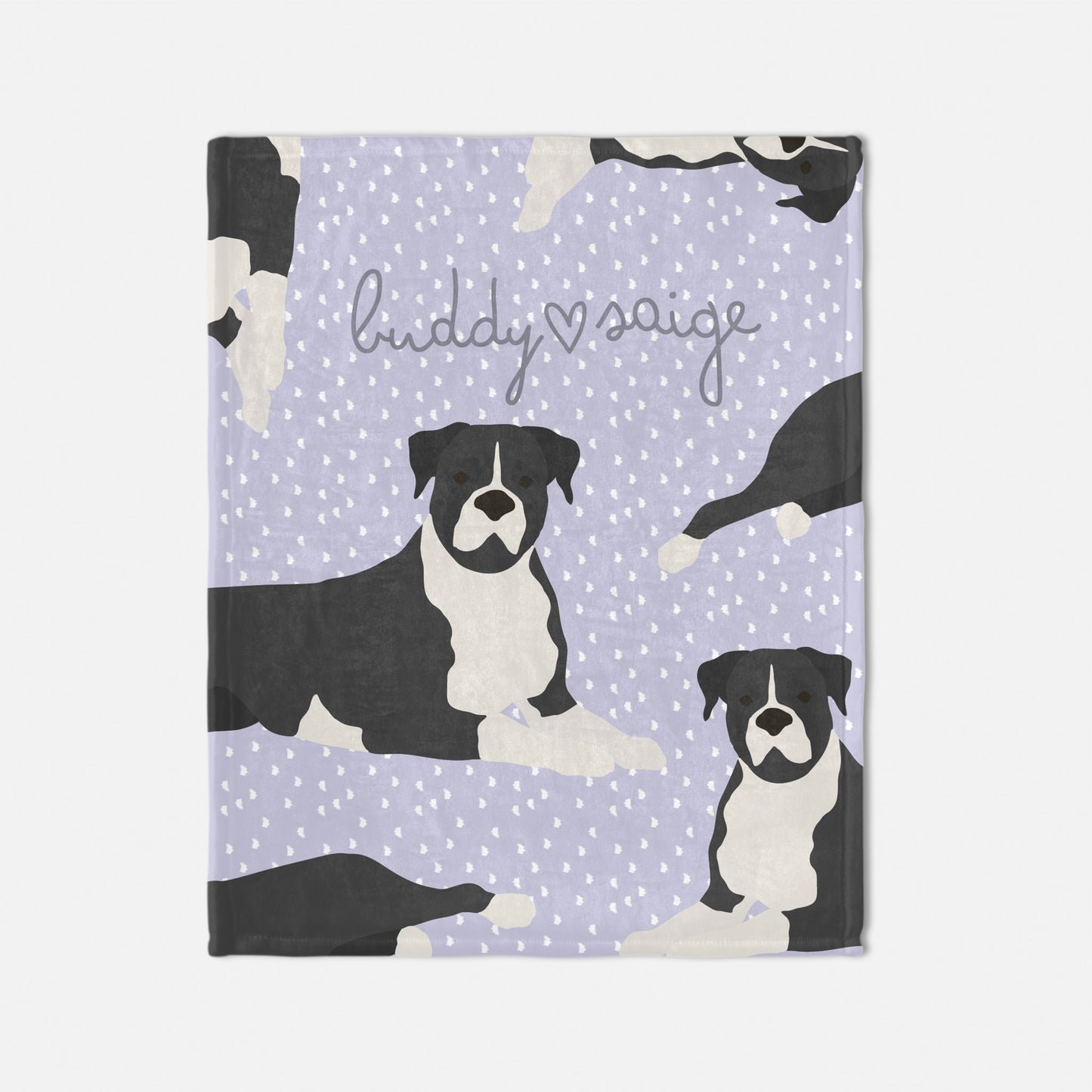 Boxer Dog Personalized Baby Blanket
