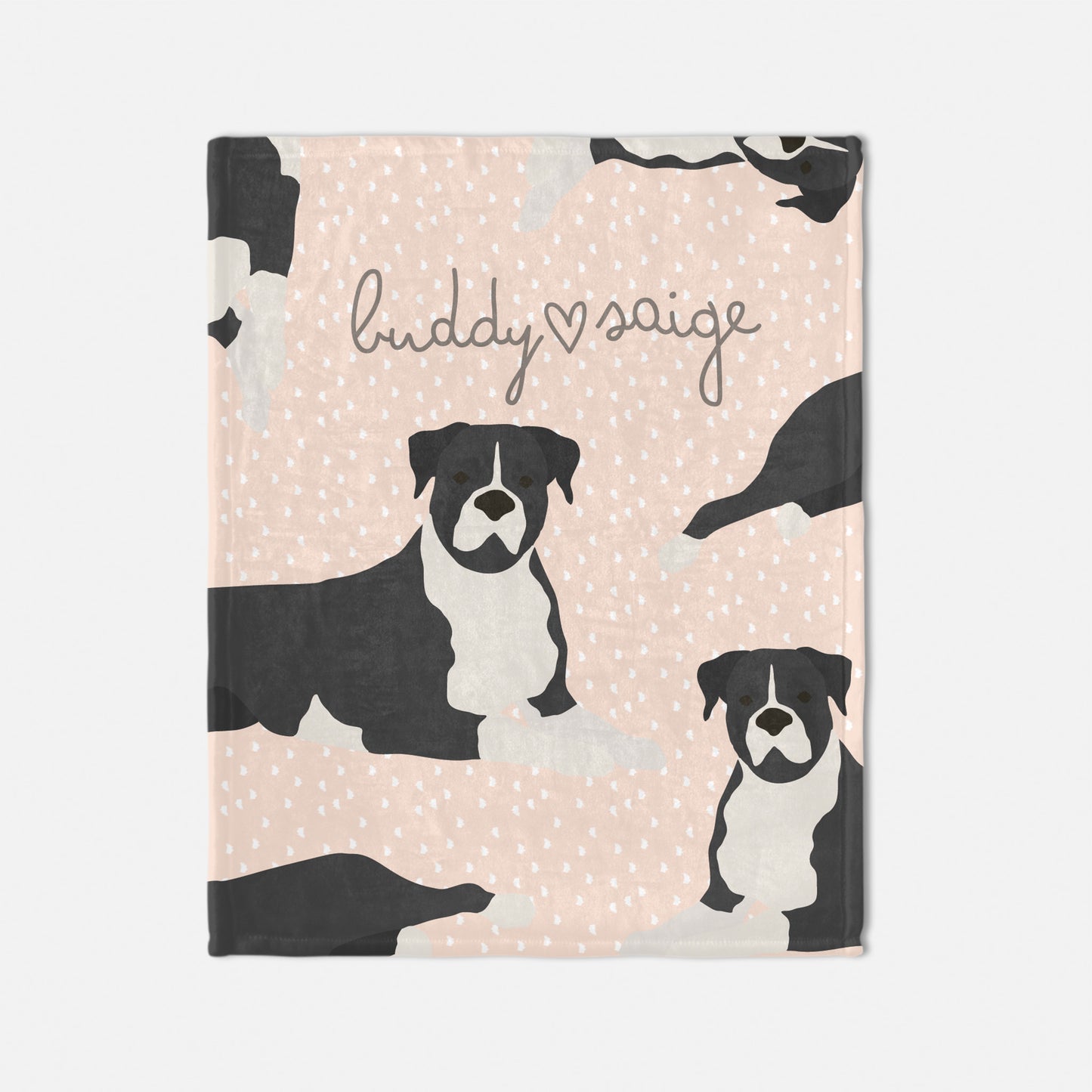 Boxer Dog Personalized Baby Blanket