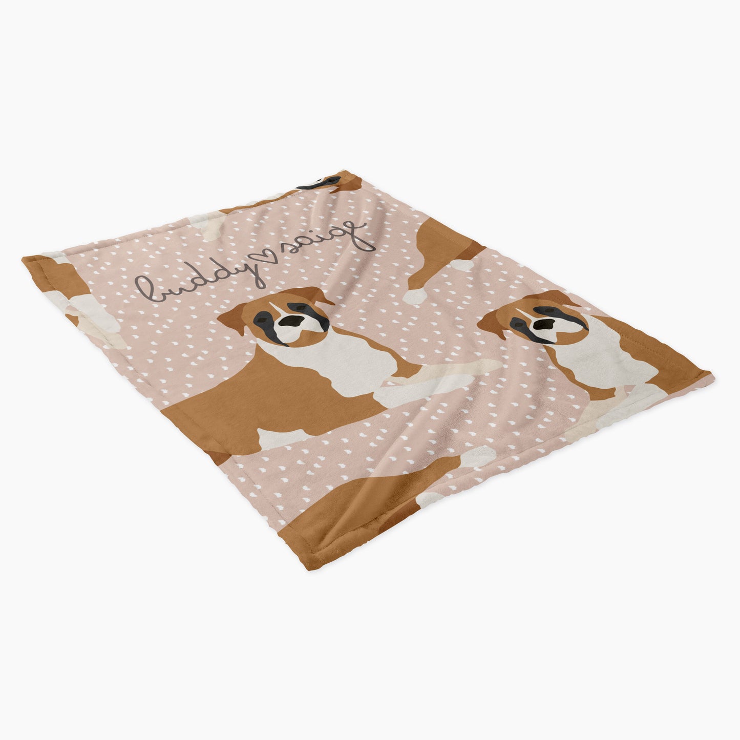 Boxer Dog Personalized Baby Blanket