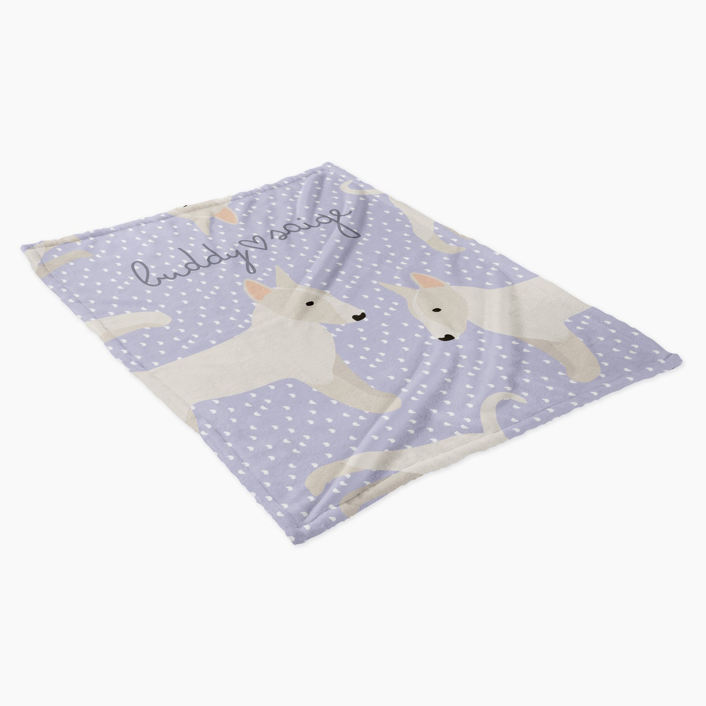 Bull Terrier Dog Personalized Baby Blanket