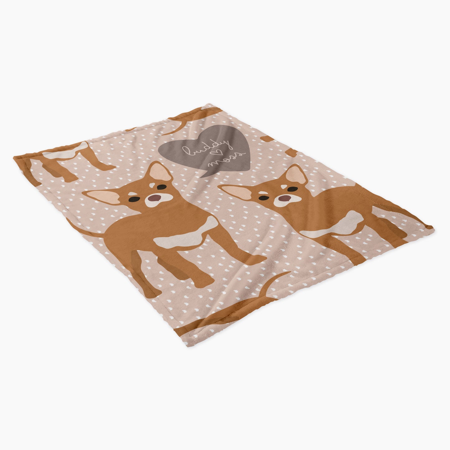 Chihuahua Dog Personalized Baby Blanket