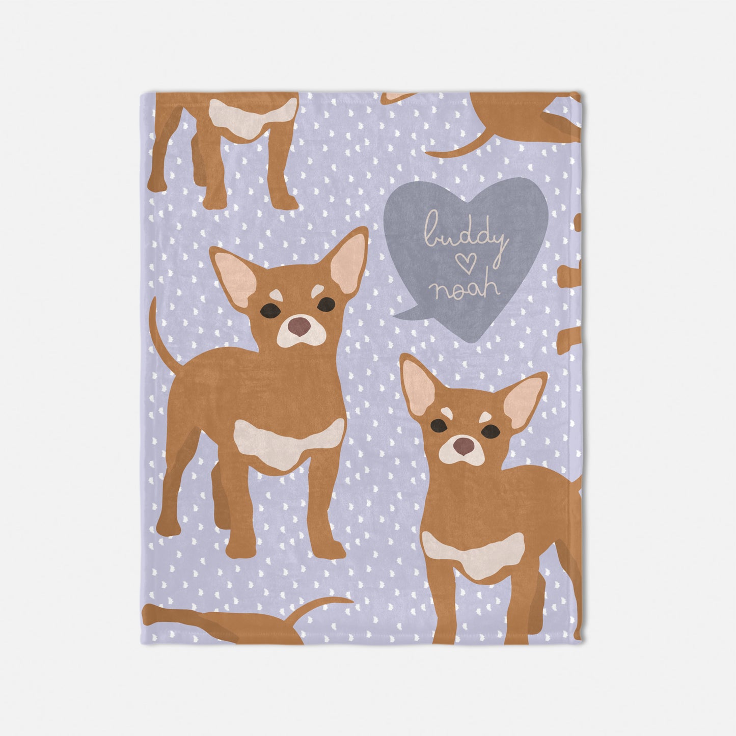 Chihuahua Dog Personalized Baby Blanket