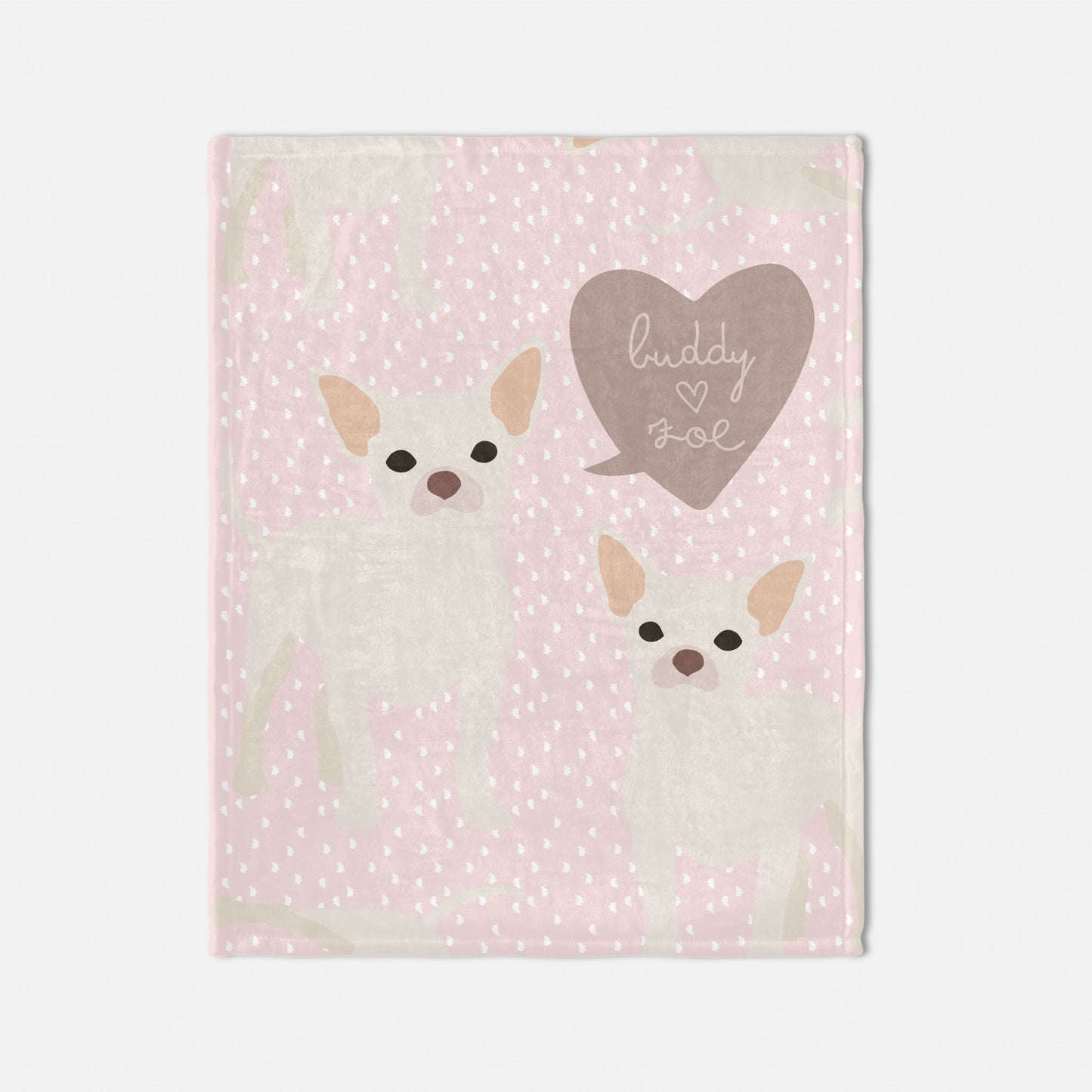 Chihuahua Dog Personalized Baby Blanket