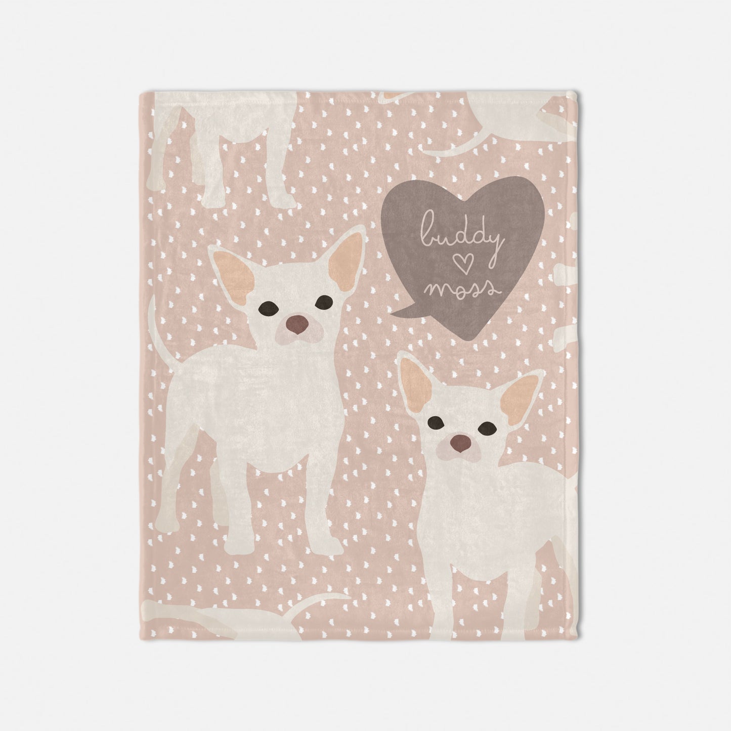Chihuahua Dog Personalized Baby Blanket