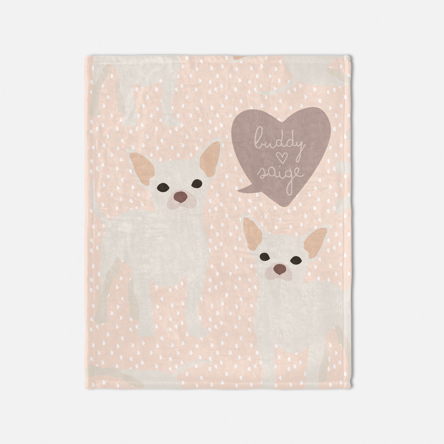 Chihuahua Dog Personalized Baby Blanket