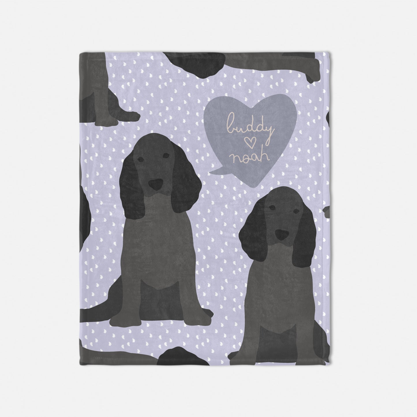 Cocker Spaniel Dog Personalized Baby Blanket