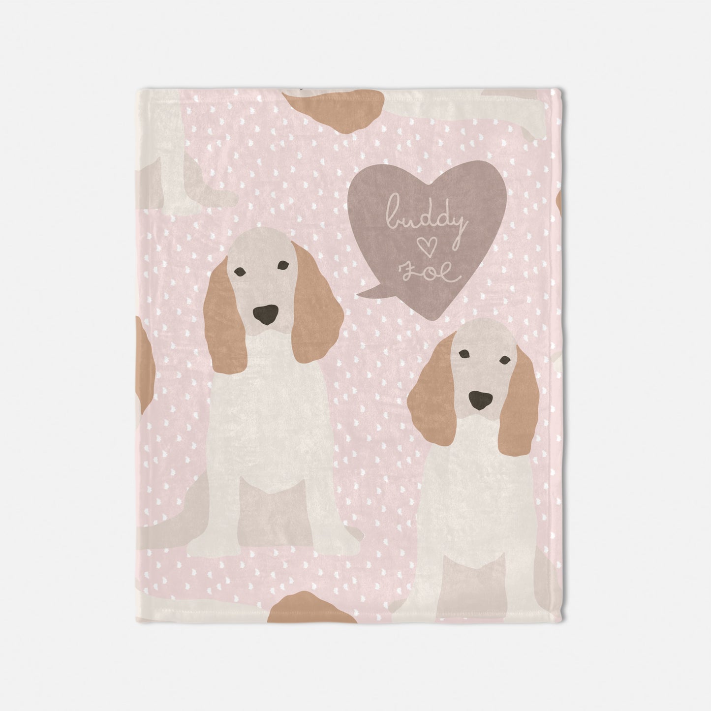 Cocker Spaniel Dog Personalized Baby Blanket