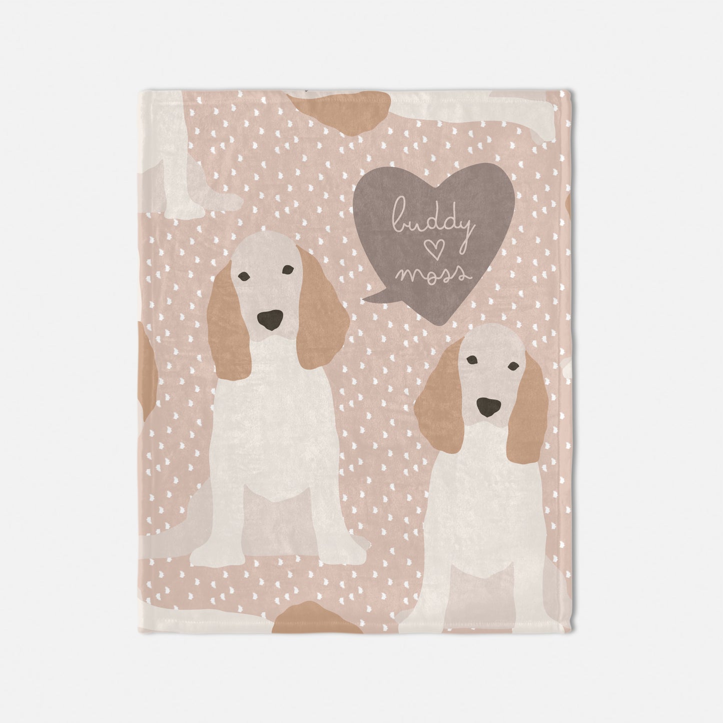 Cocker Spaniel Dog Personalized Baby Blanket