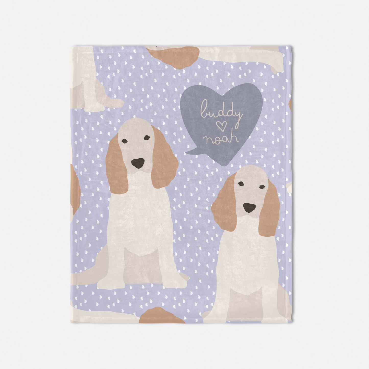 Cocker Spaniel Dog Personalized Baby Blanket