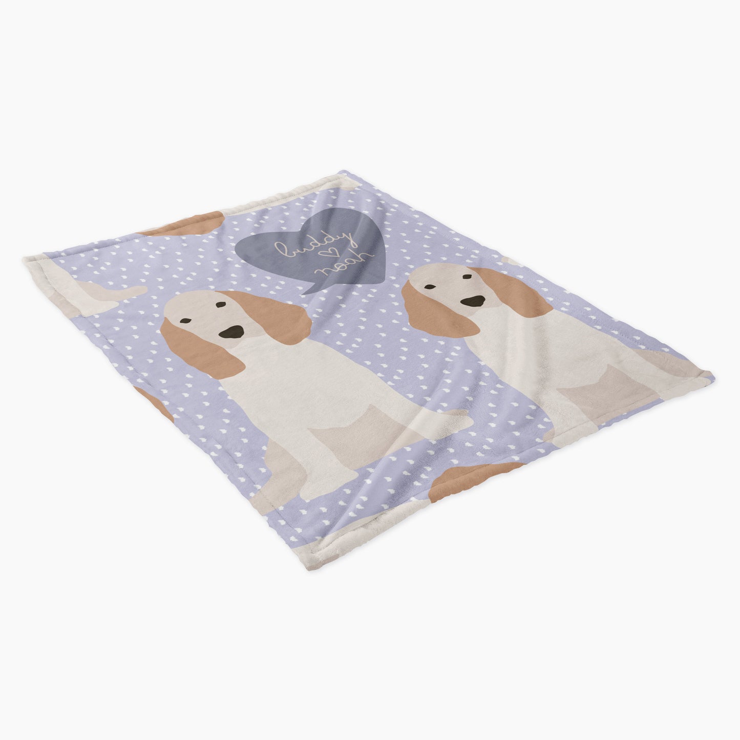Cocker Spaniel Dog Personalized Baby Blanket