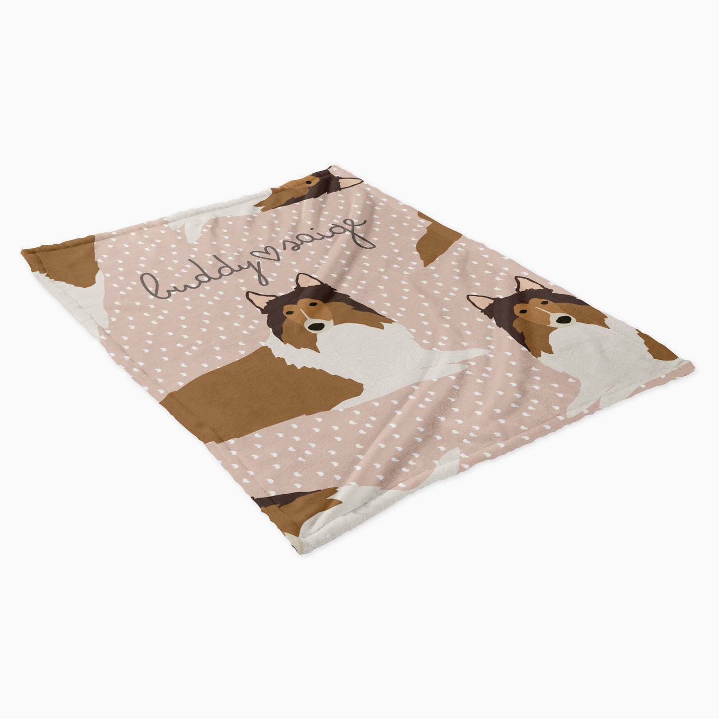 Collie Dog Personalized Baby Blanket