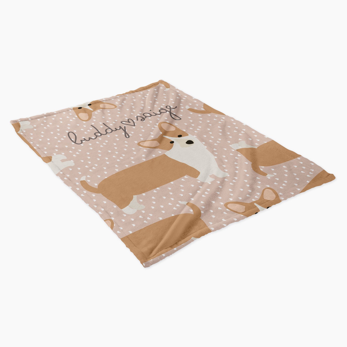 Corgi Dog Personalized Baby Blanket