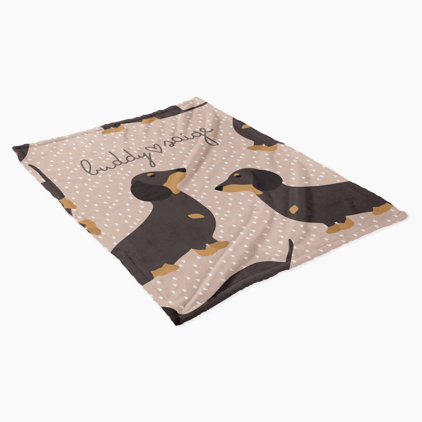 Dachshund Dog Personalized Baby Blanket