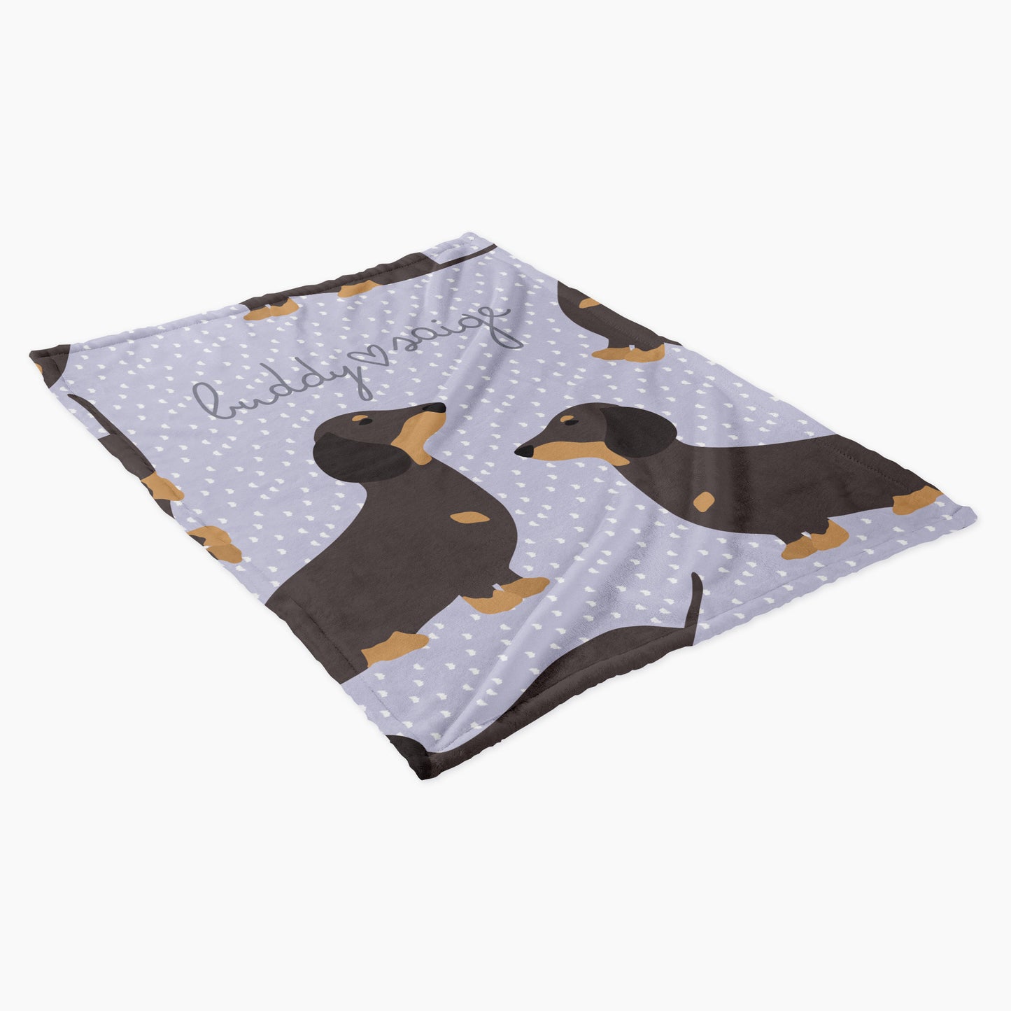 Dachshund Dog Personalized Baby Blanket