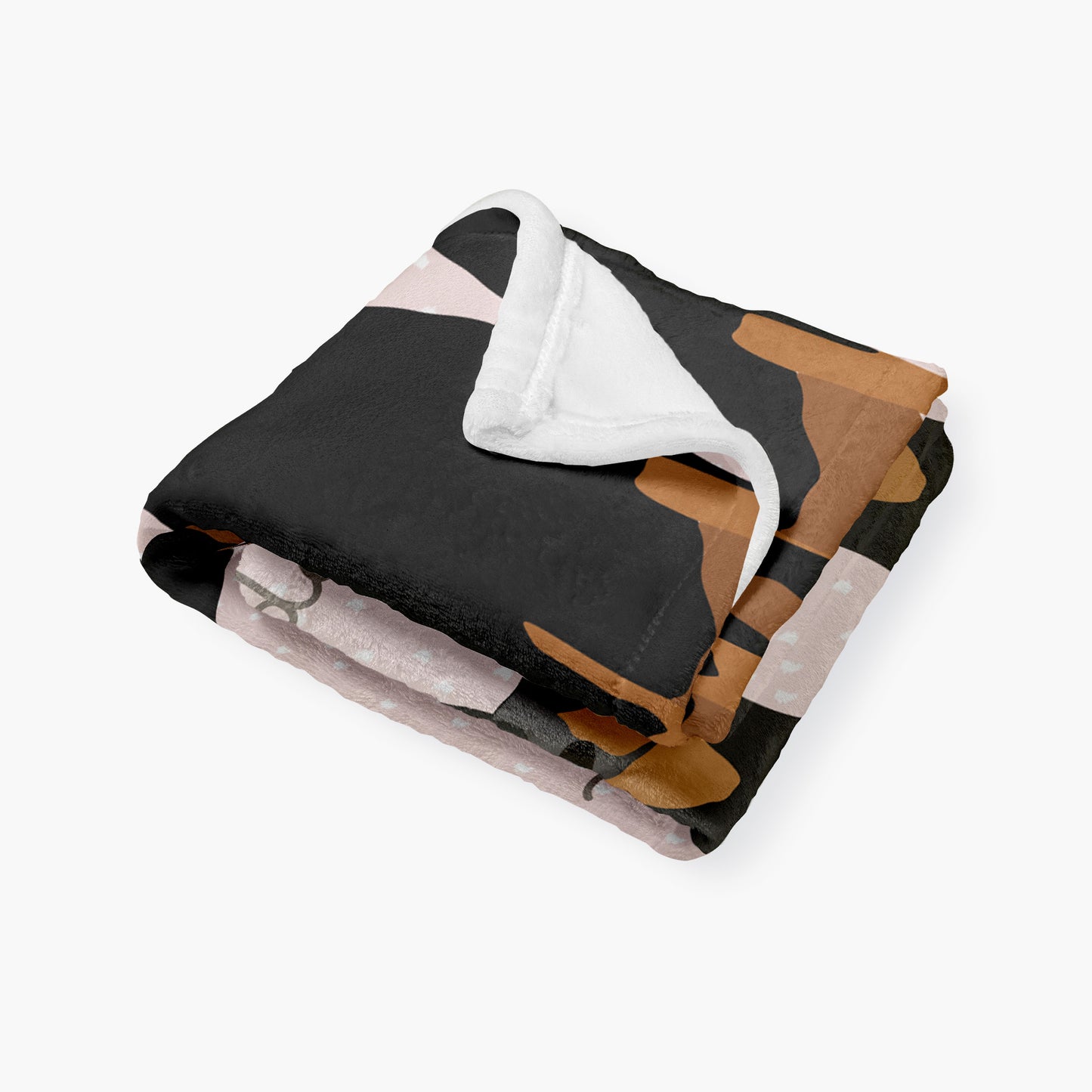 Dobberman Dog Personalized Baby Blanket