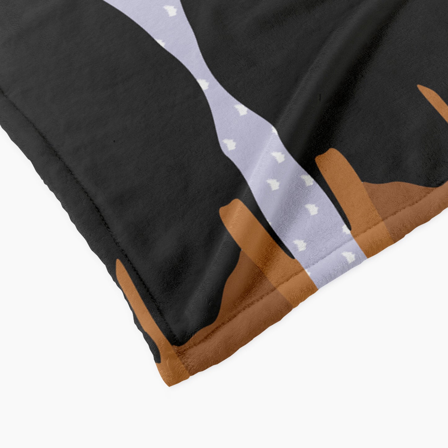 Dobberman Dog Personalized Baby Blanket