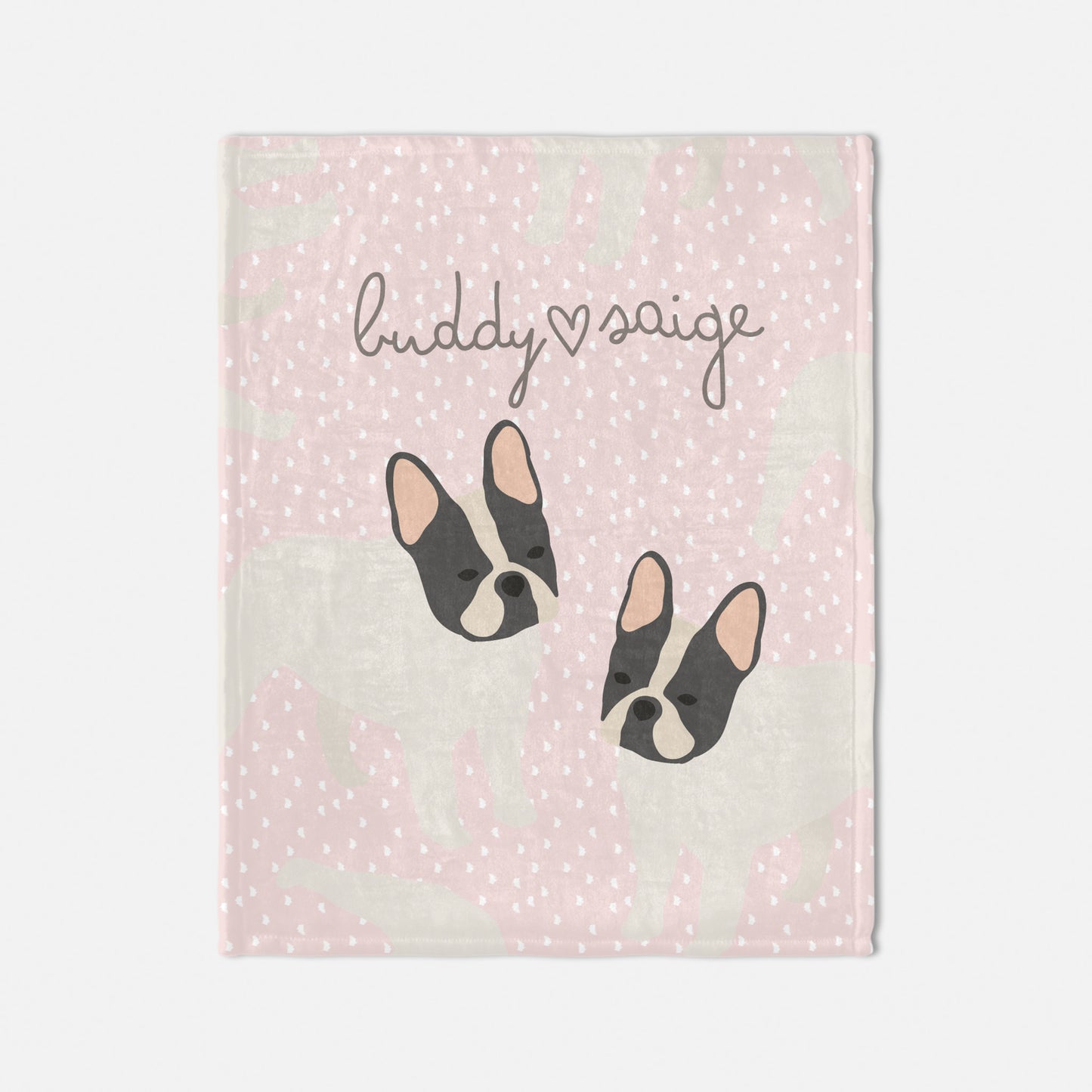 French Bulldog Personalized Baby Blanket