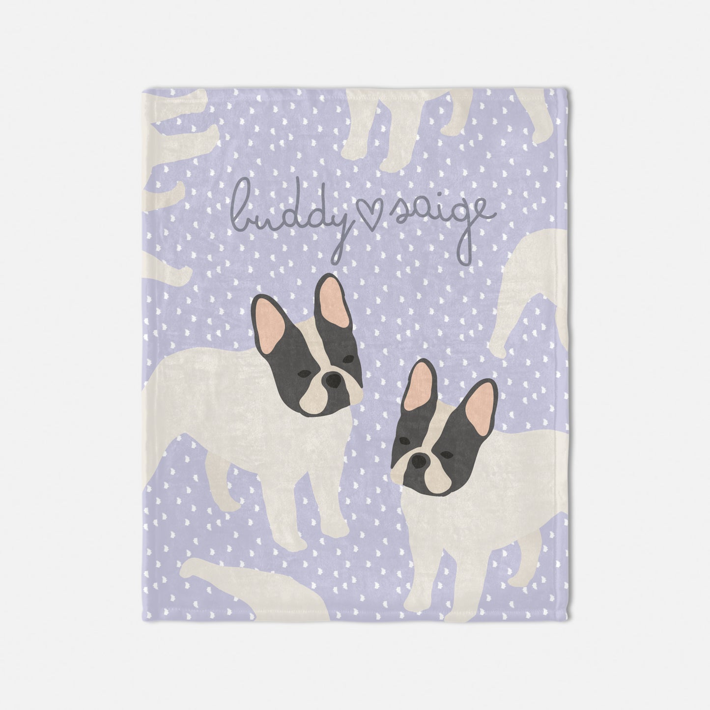 French Bulldog Personalized Baby Blanket