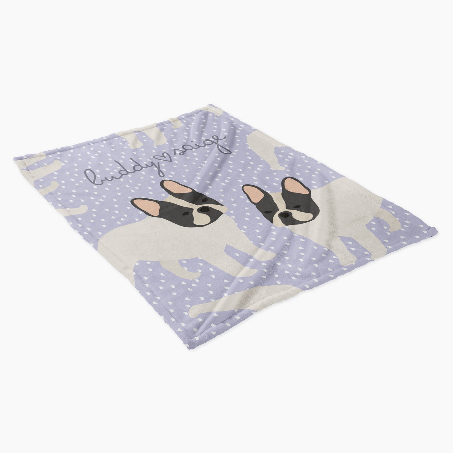 French Bulldog Personalized Baby Blanket