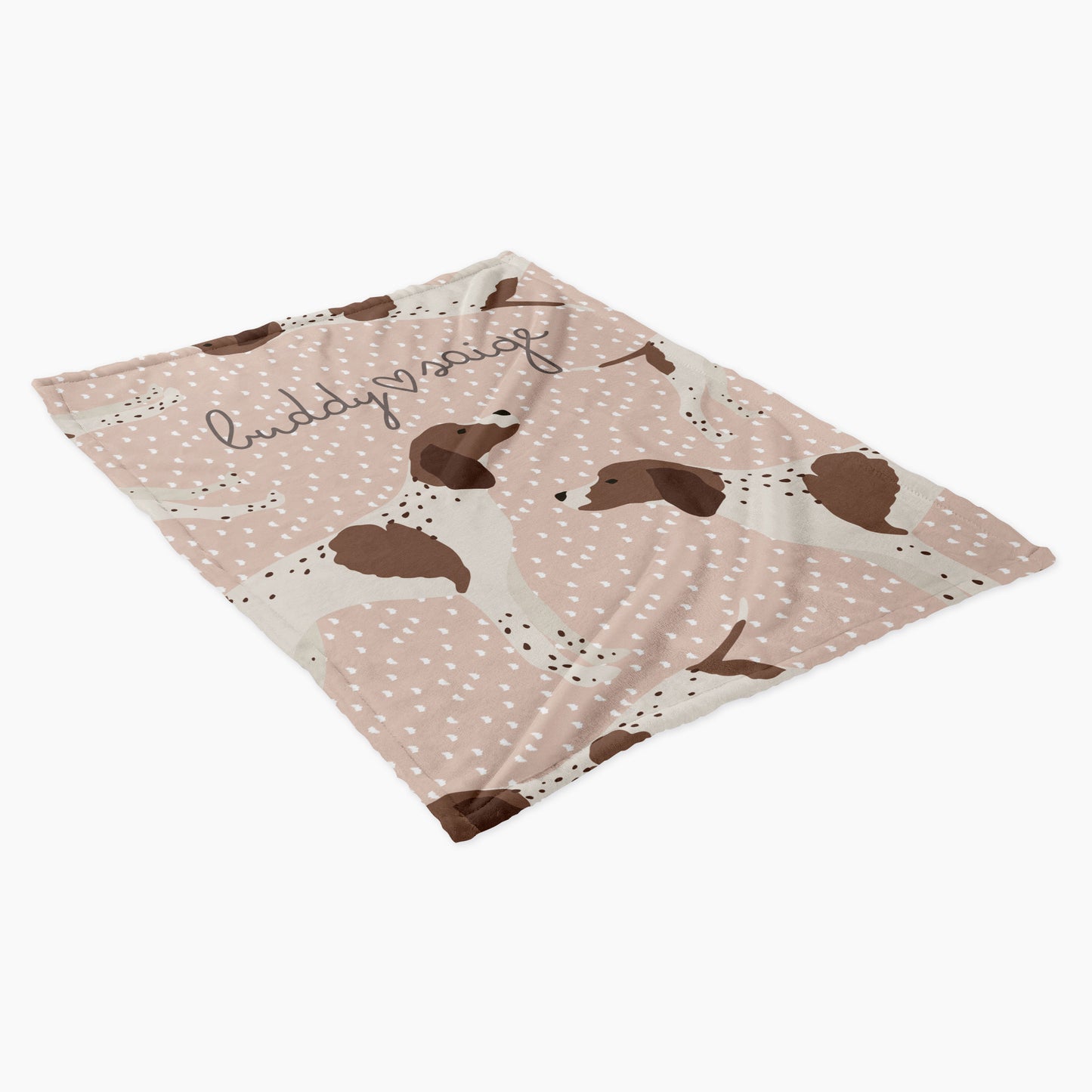 German Pointer Dog Personalized Baby Blanket