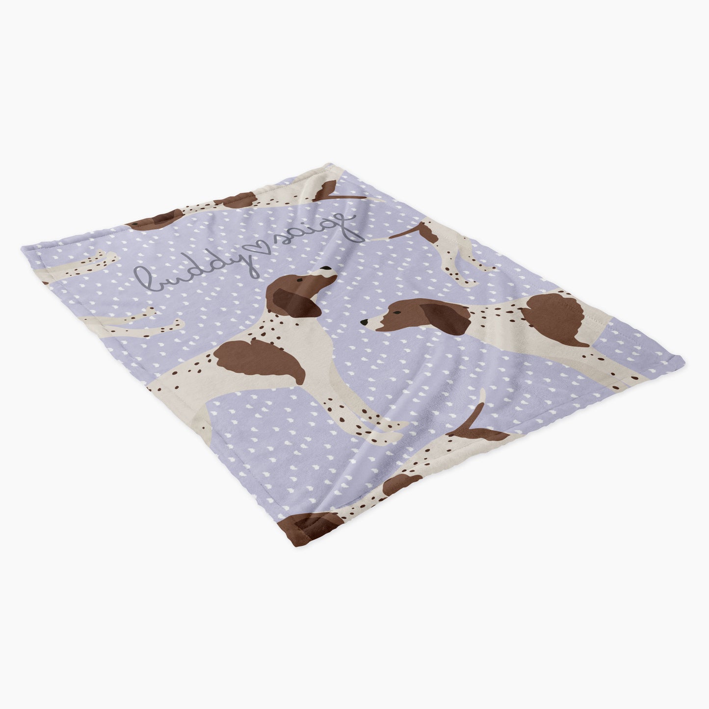 German Pointer Dog Personalized Baby Blanket