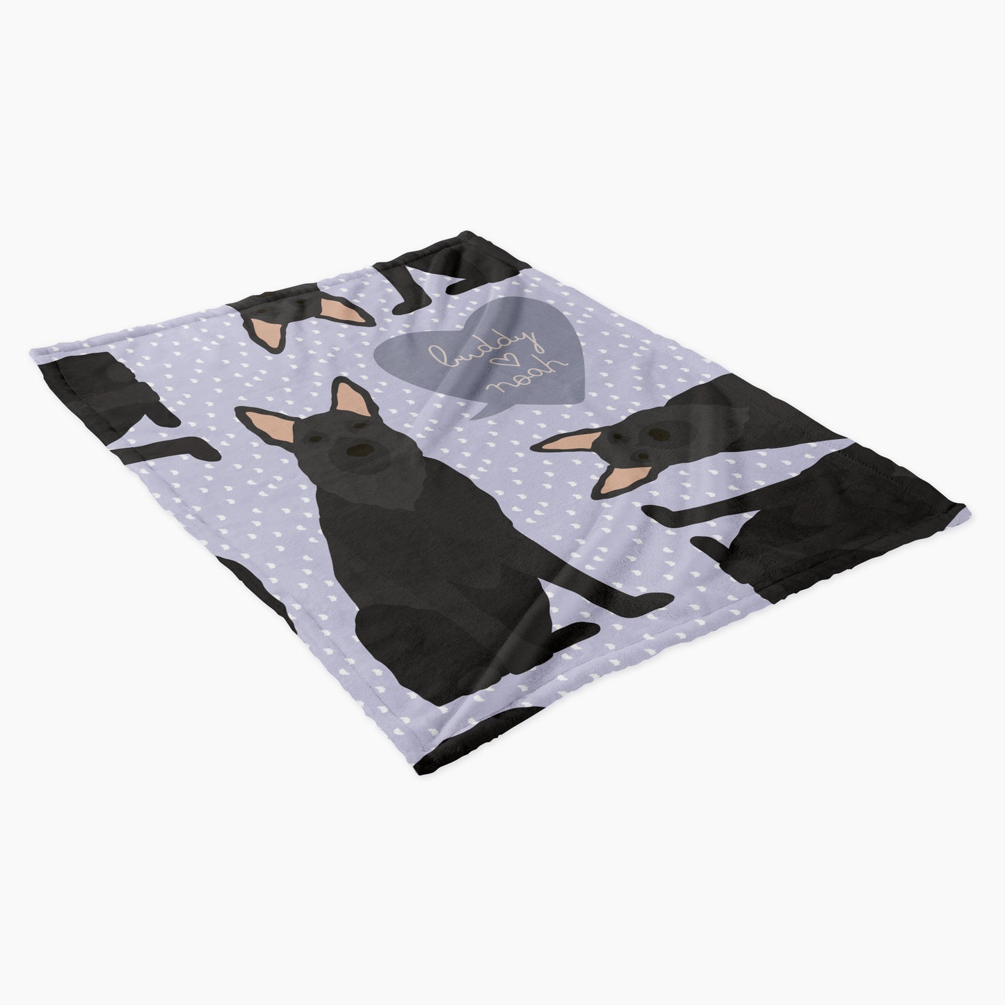 German Shepherd Dog Personalized Baby Blanket