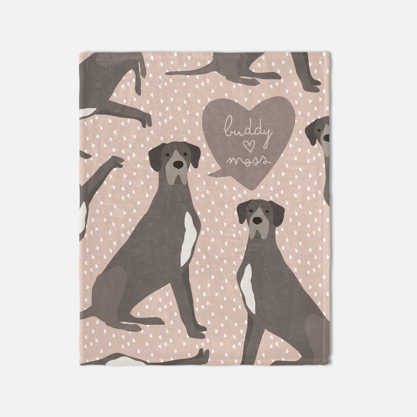 Great Dane Dog Personalized Baby Blanket
