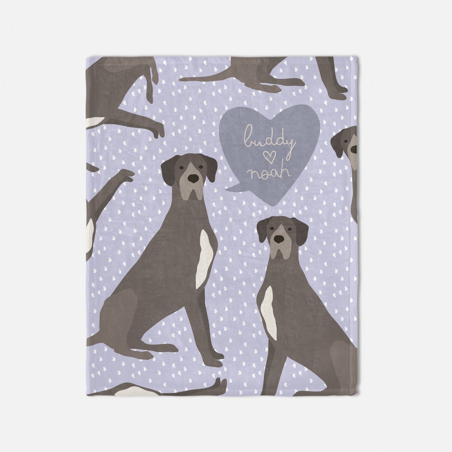 Great Dane Dog Personalized Baby Blanket