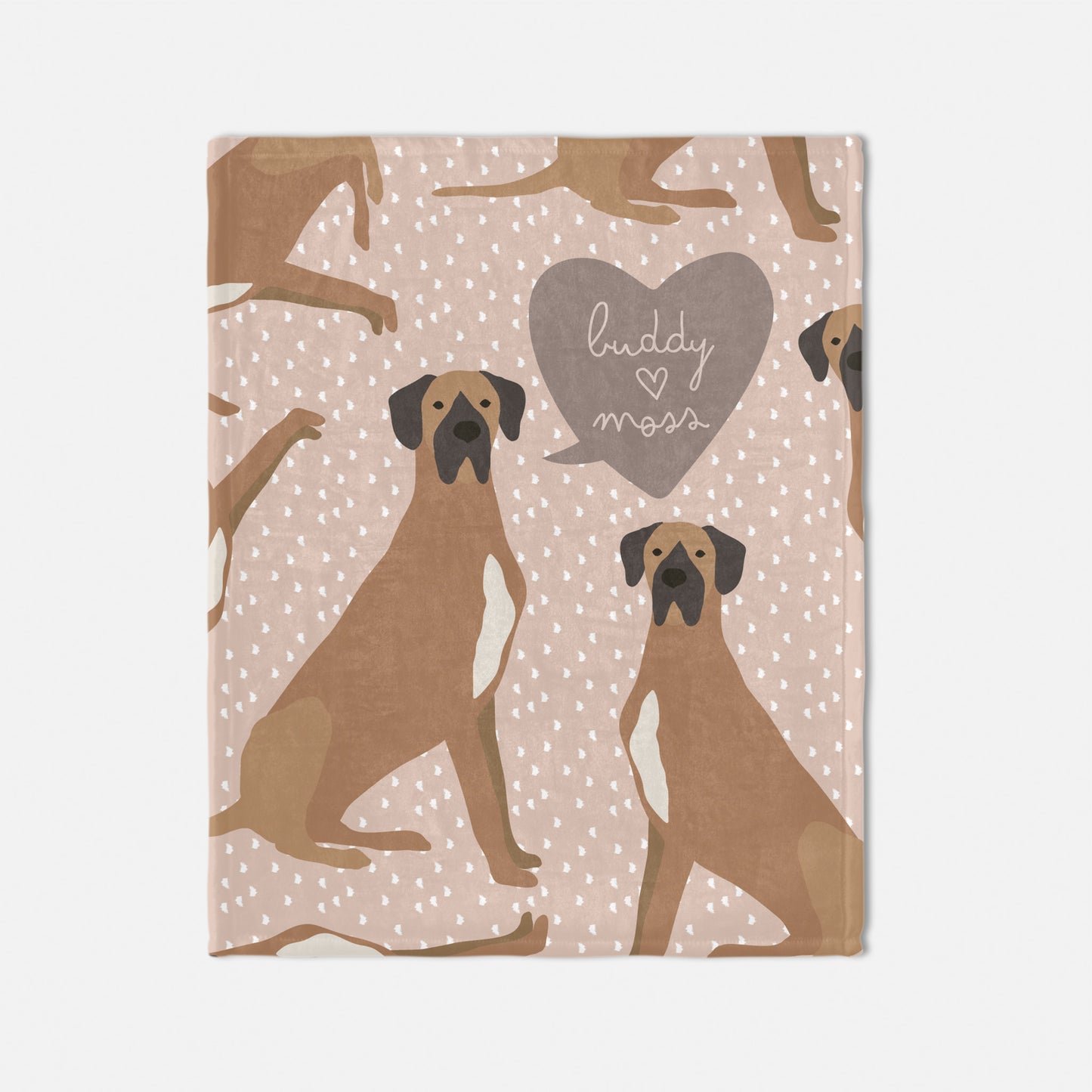 Great Dane Dog Personalized Baby Blanket