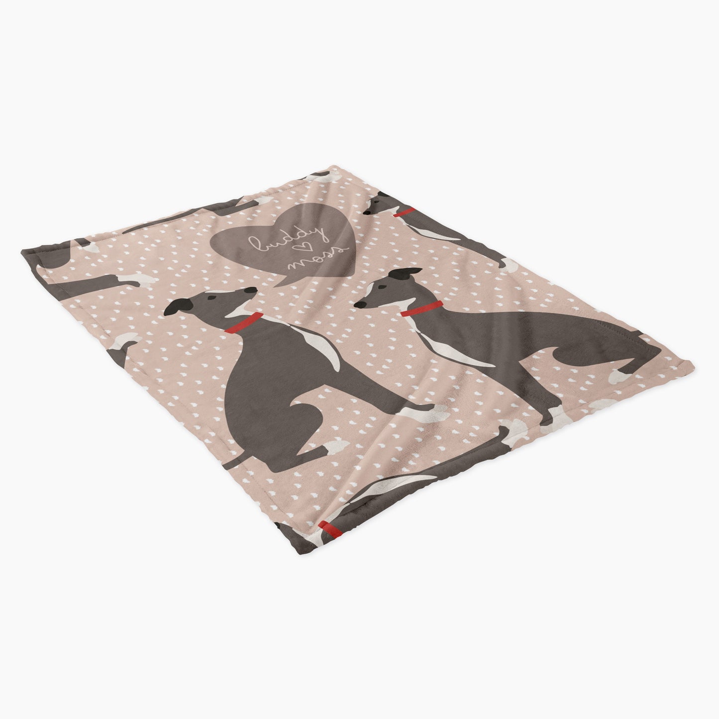 Greyhound Dog Personalized Baby Blanket