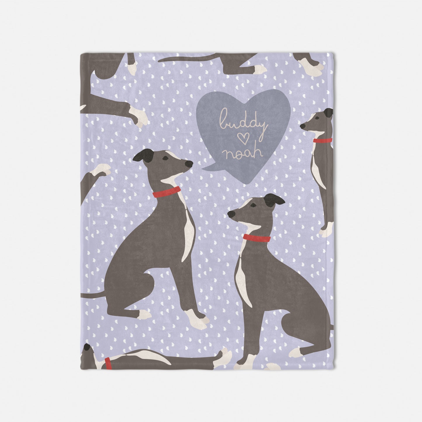 Greyhound Dog Personalized Baby Blanket
