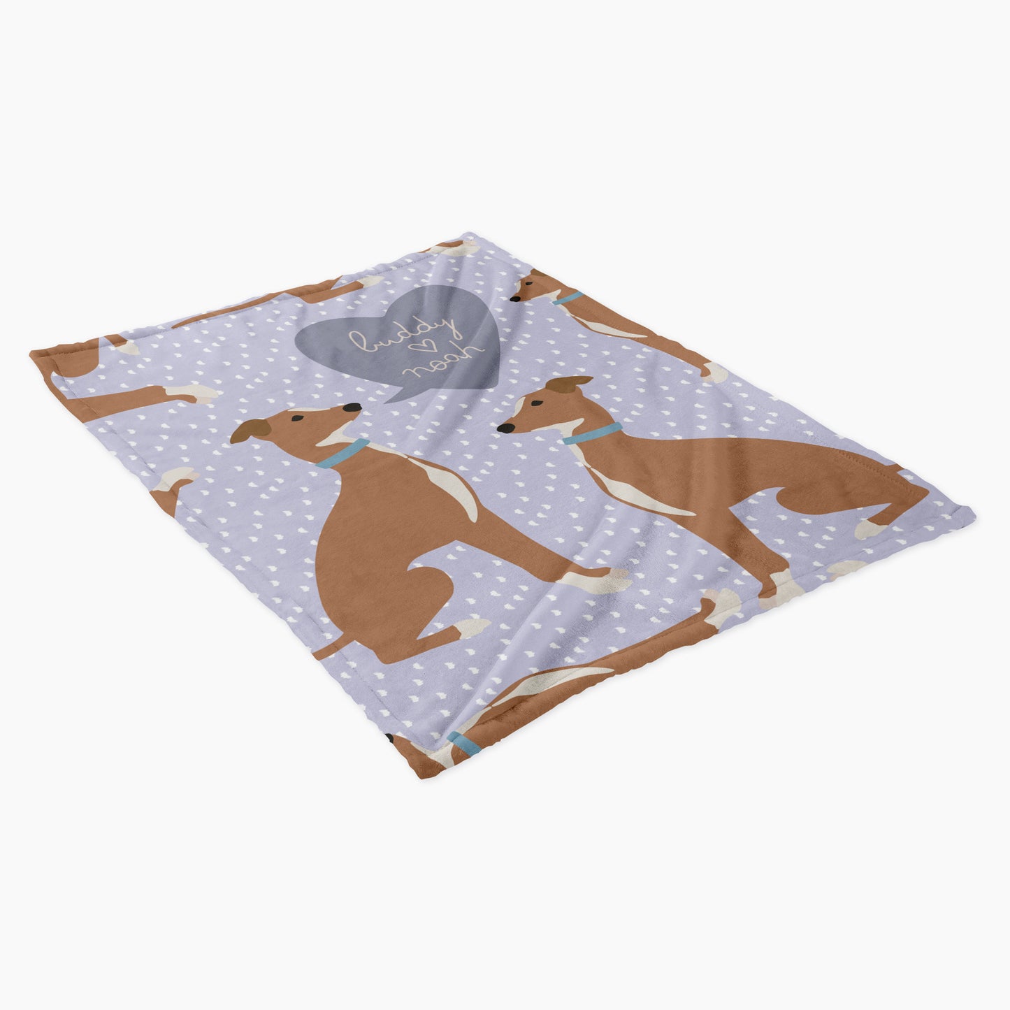 Greyhound Dog Personalized Baby Blanket
