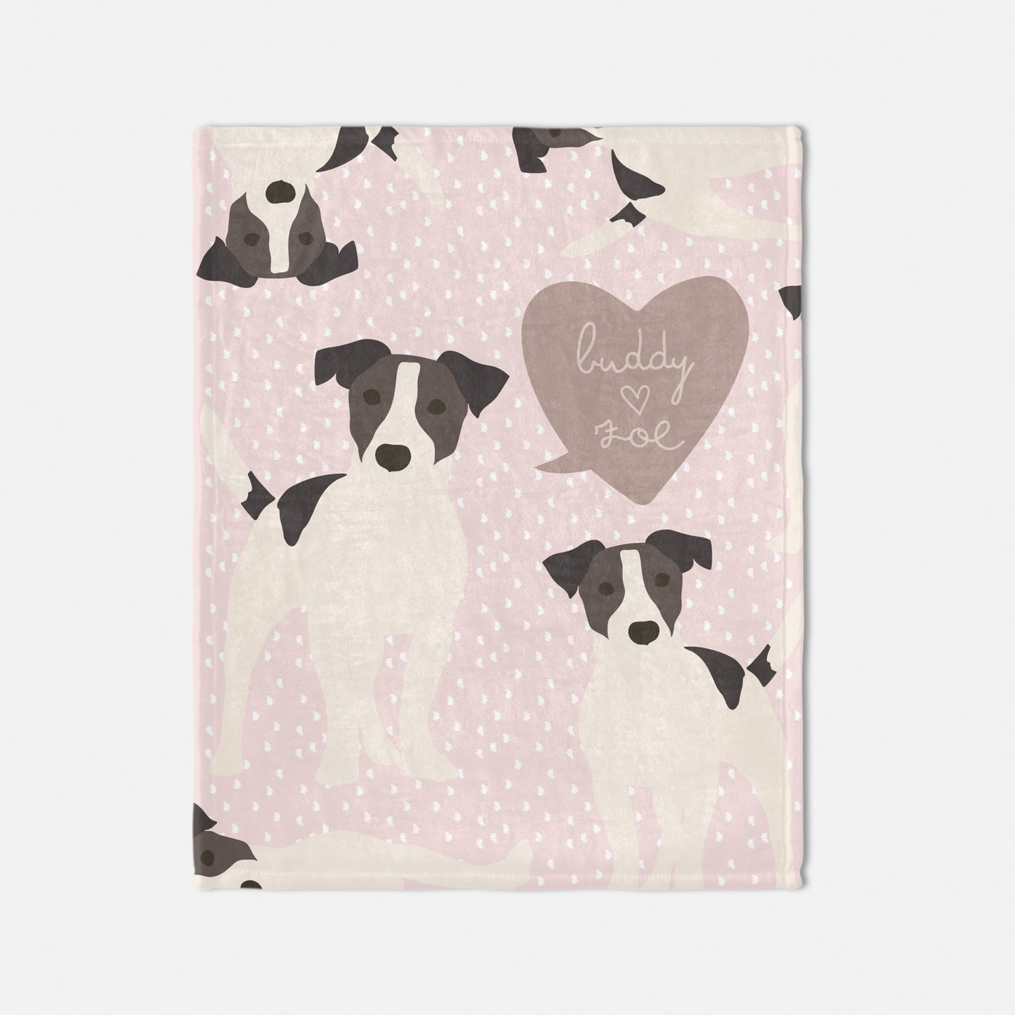 Jack Russell Dog Personalized Baby Blanket