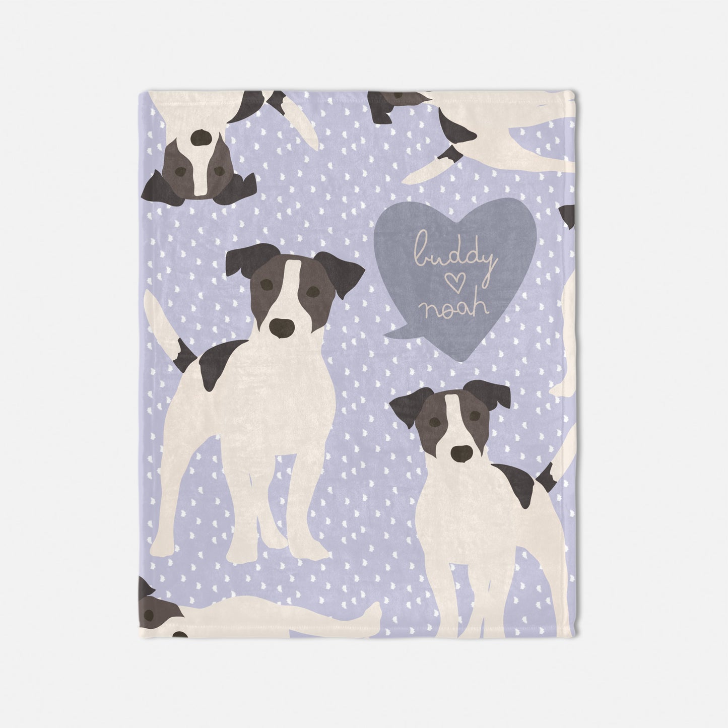 Jack Russell Dog Personalized Baby Blanket