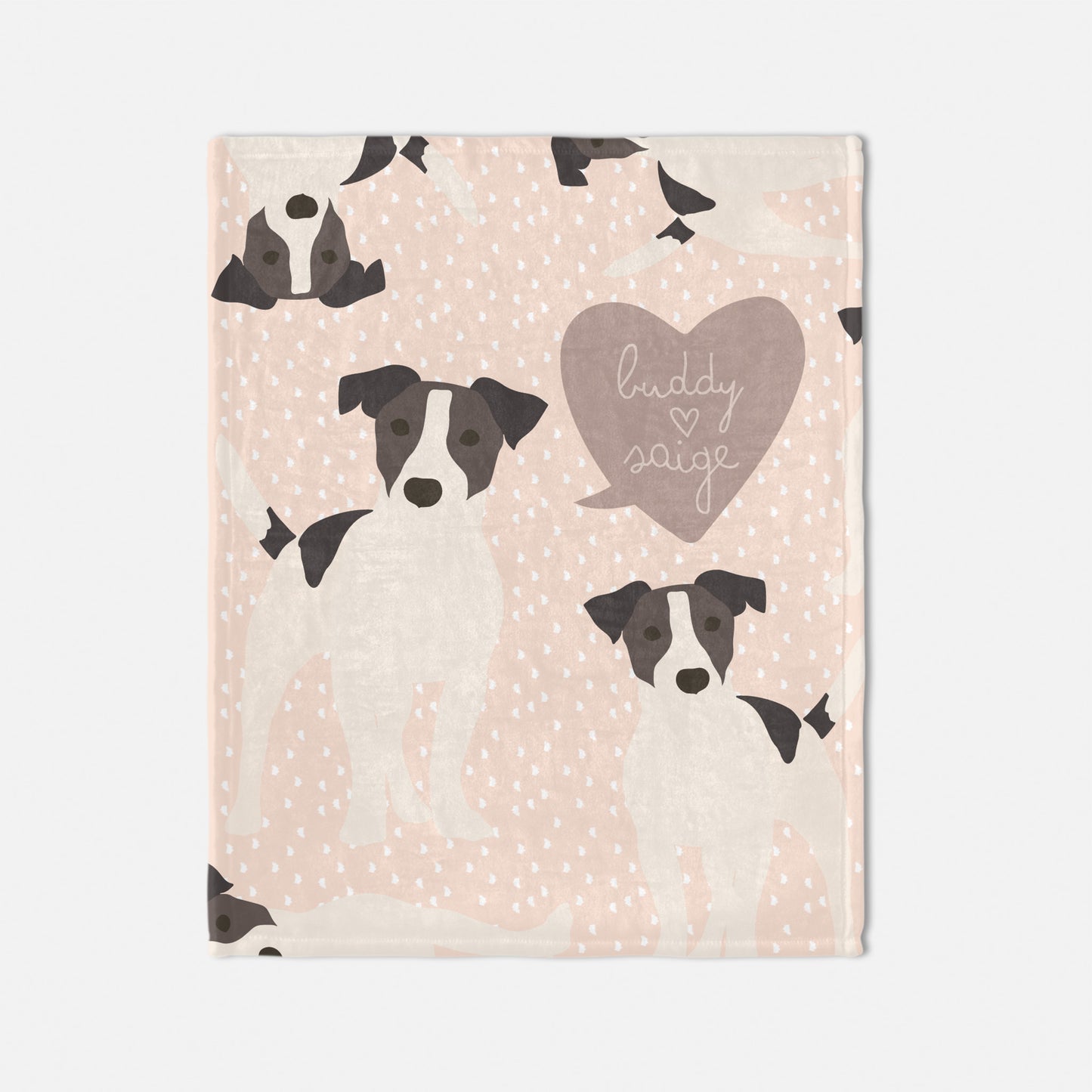Jack Russell Dog Personalized Baby Blanket