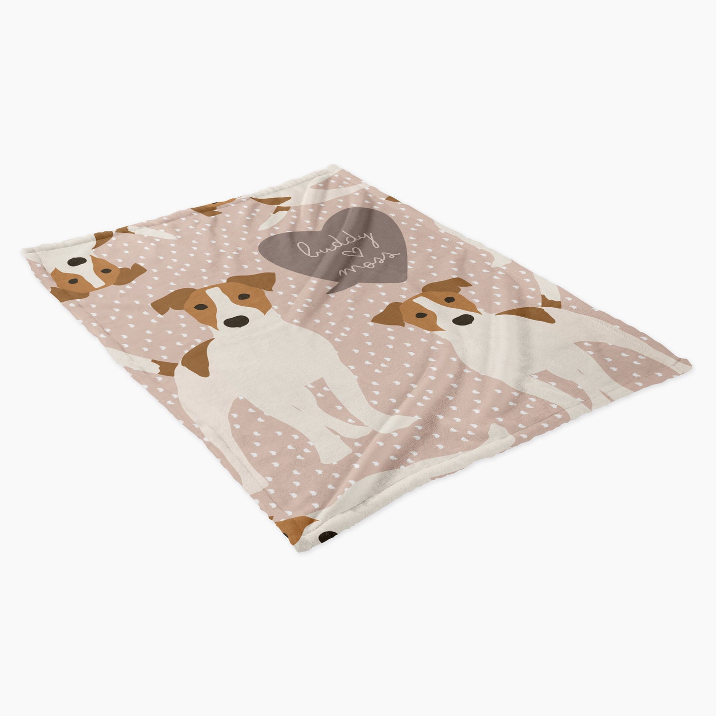 Jack Russell Dog Personalized Baby Blanket