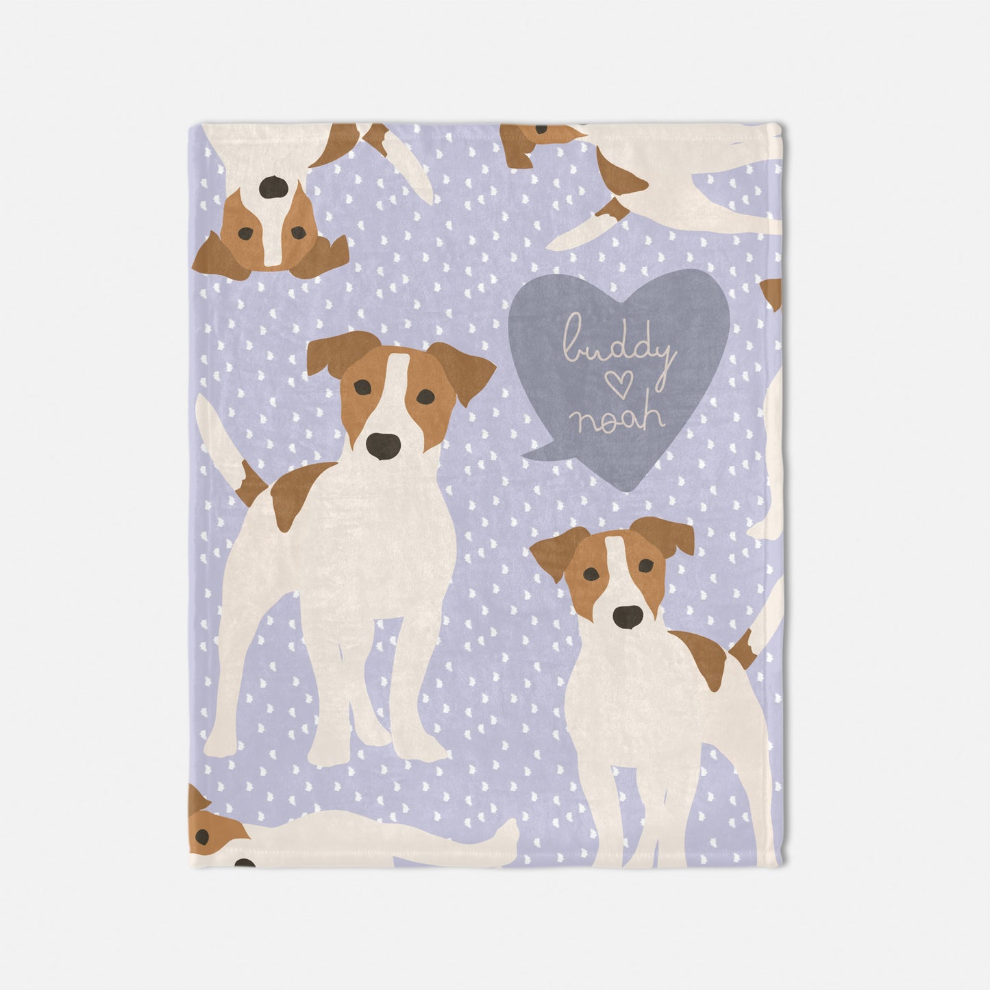 Jack Russell Dog Personalized Baby Blanket