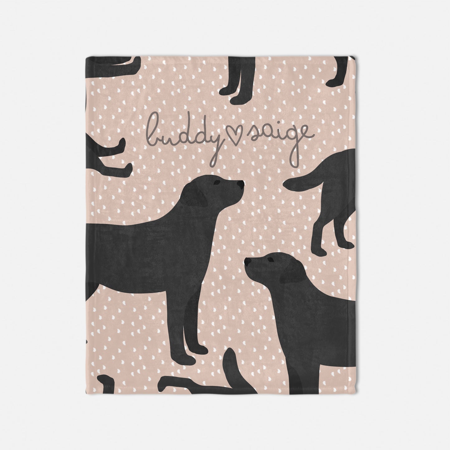 Labrador Dog Personalized Baby Blanket